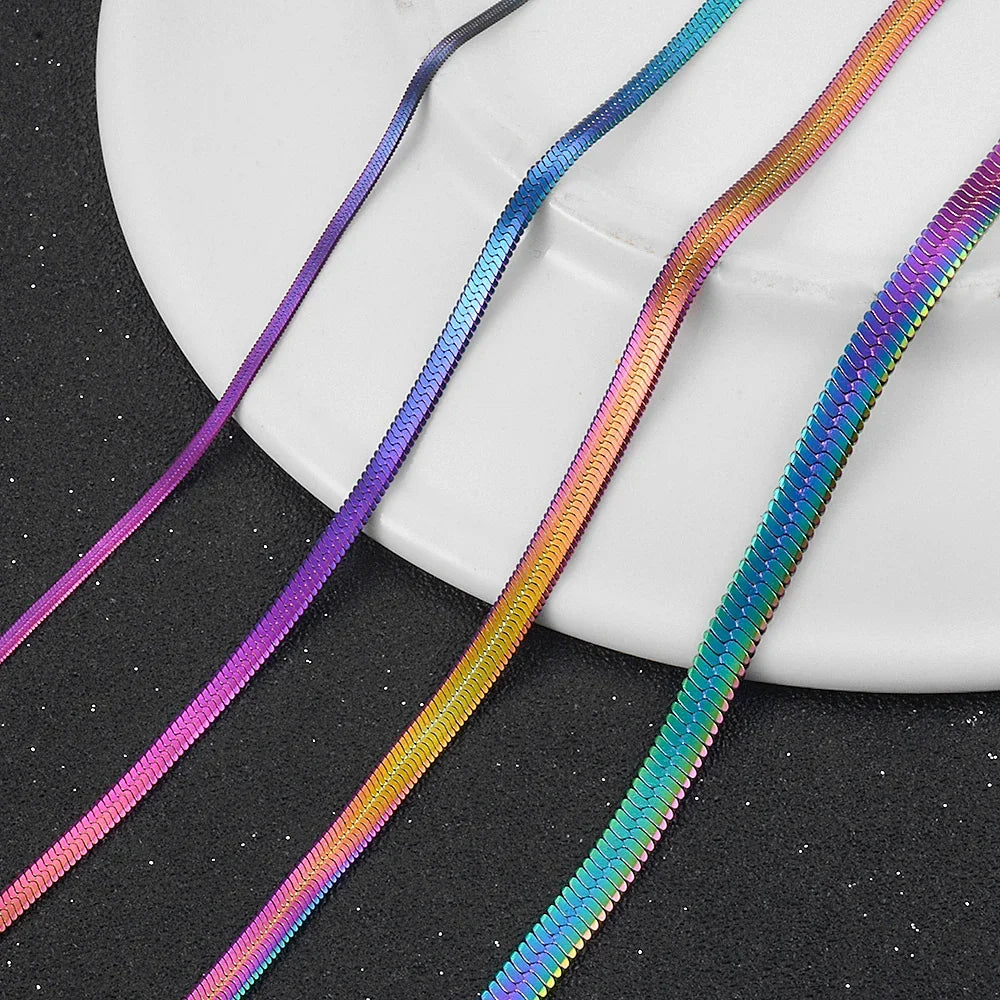 Rainbow pendant necklace for men or women