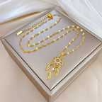 Dreamcatcher Pendant Necklace Gold