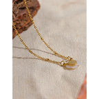 Necklace with Pretty White Flower Pendant
