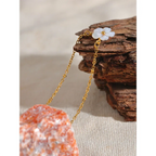 Necklace with Pretty White Flower Pendant