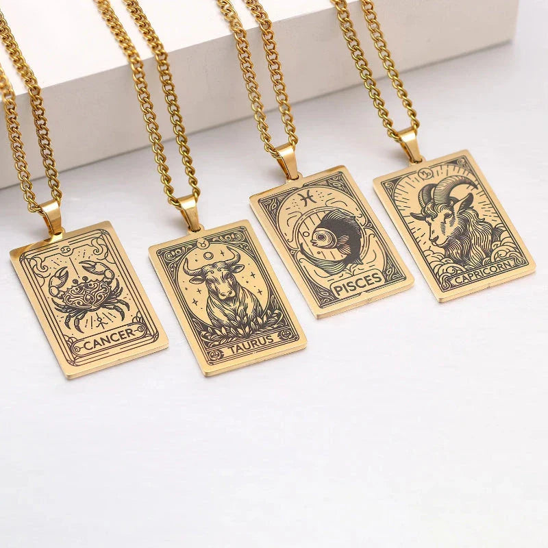 Necklace with Beautiful Astrological Zodiac Sign Pendant