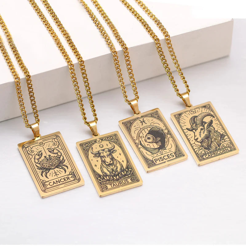 Necklace with Beautiful Astrological Zodiac Sign Pendant
