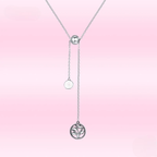 Necklace with Long Tree of Life Pendant