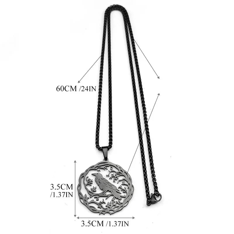Necklace with Tree Pendant with Bird