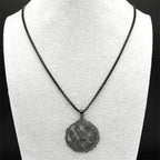 Necklace with Tree Pendant with Black Bird