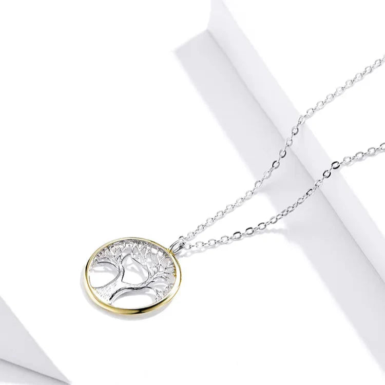 Necklace with Tree of Life Pendant for Women with Zircon