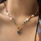 Necklace with Black Romantic Bohemian Pendant
