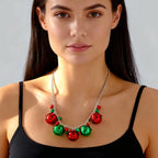 Necklace with Christmas Balls Pendant