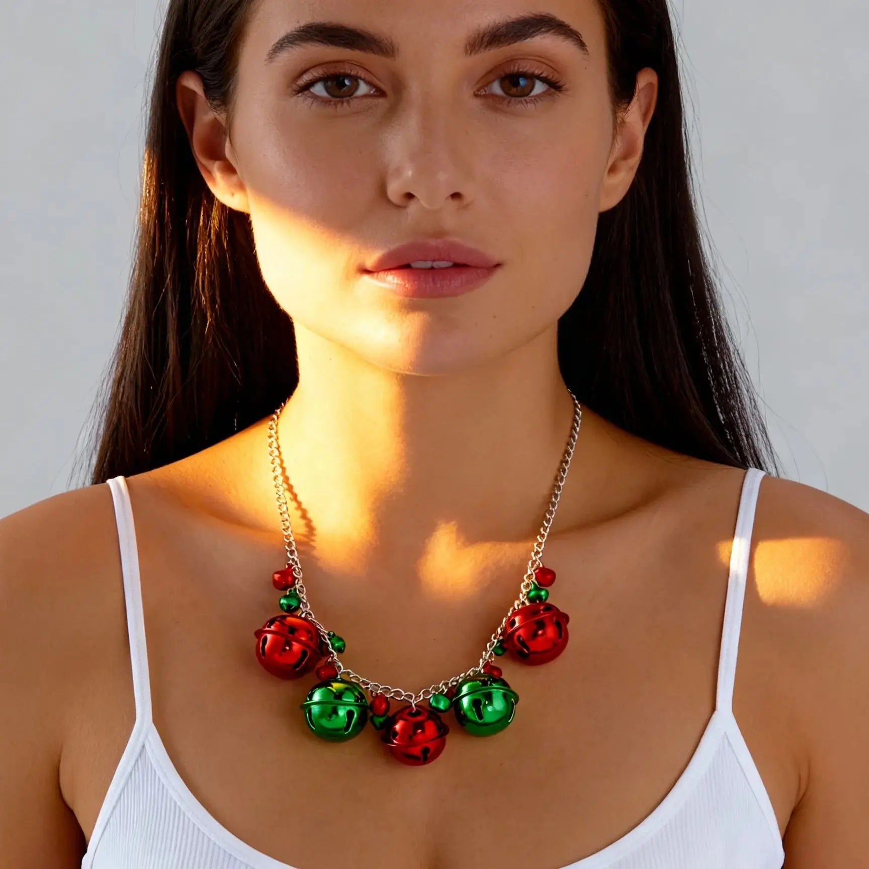 Necklace with Christmas Balls Pendant