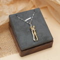 Necklace with Men's Love Hug Pendant Silver