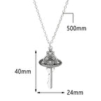 Necklace with a universe key pendant