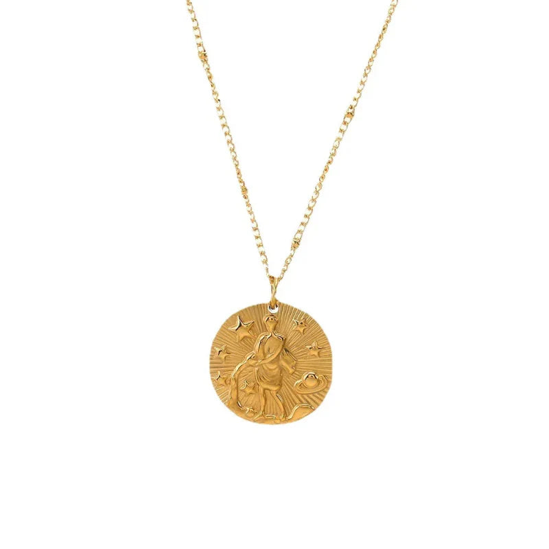 Necklace with Zodiac Sign Constellation Pendant