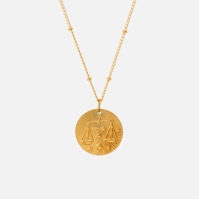 Necklace with Zodiac Sign Constellation Pendant