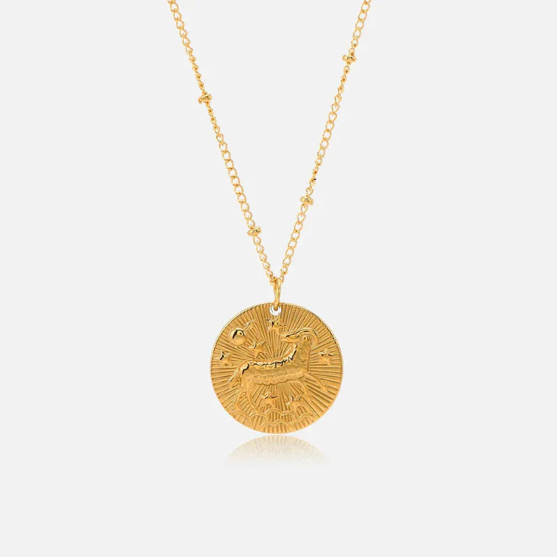 Necklace with Zodiac Sign Constellation Pendant