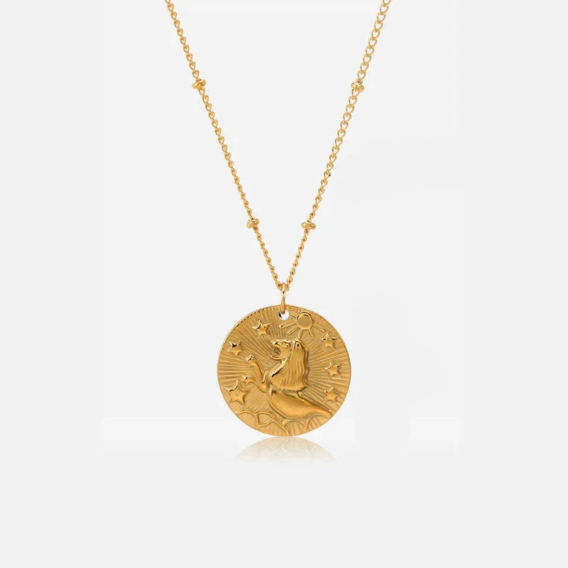 Necklace with Zodiac Sign Constellation Pendant
