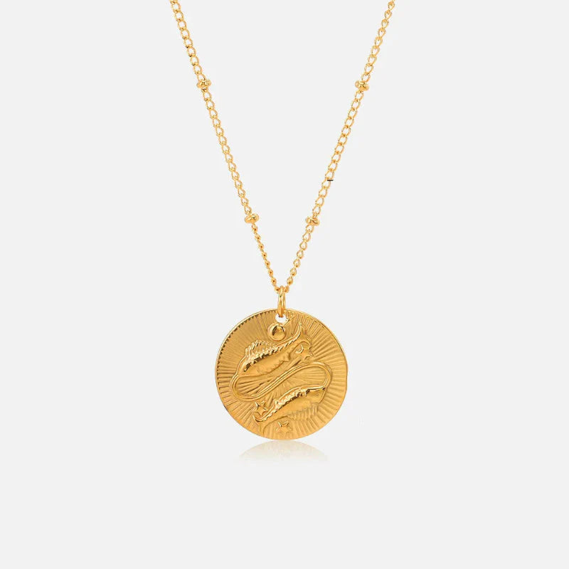 Necklace with Zodiac Sign Constellation Pendant