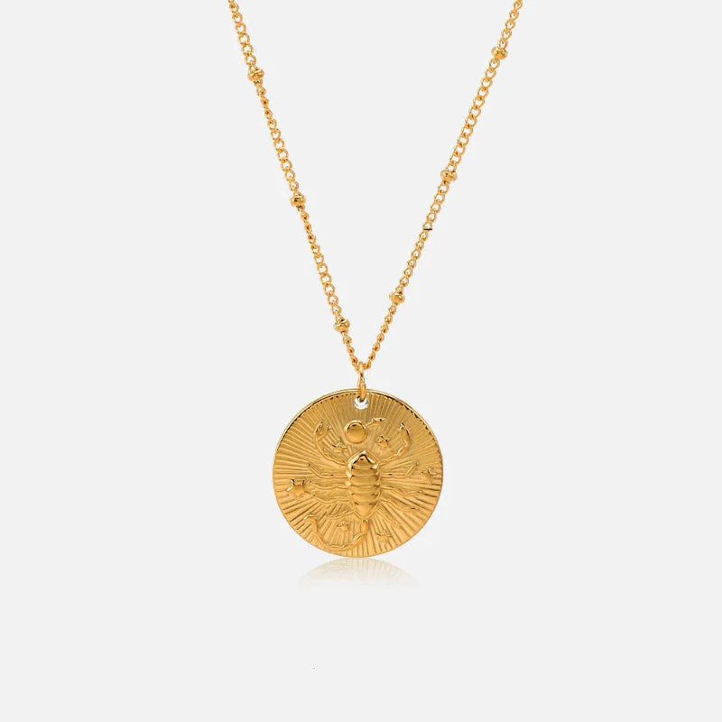 Necklace with Zodiac Sign Constellation Pendant