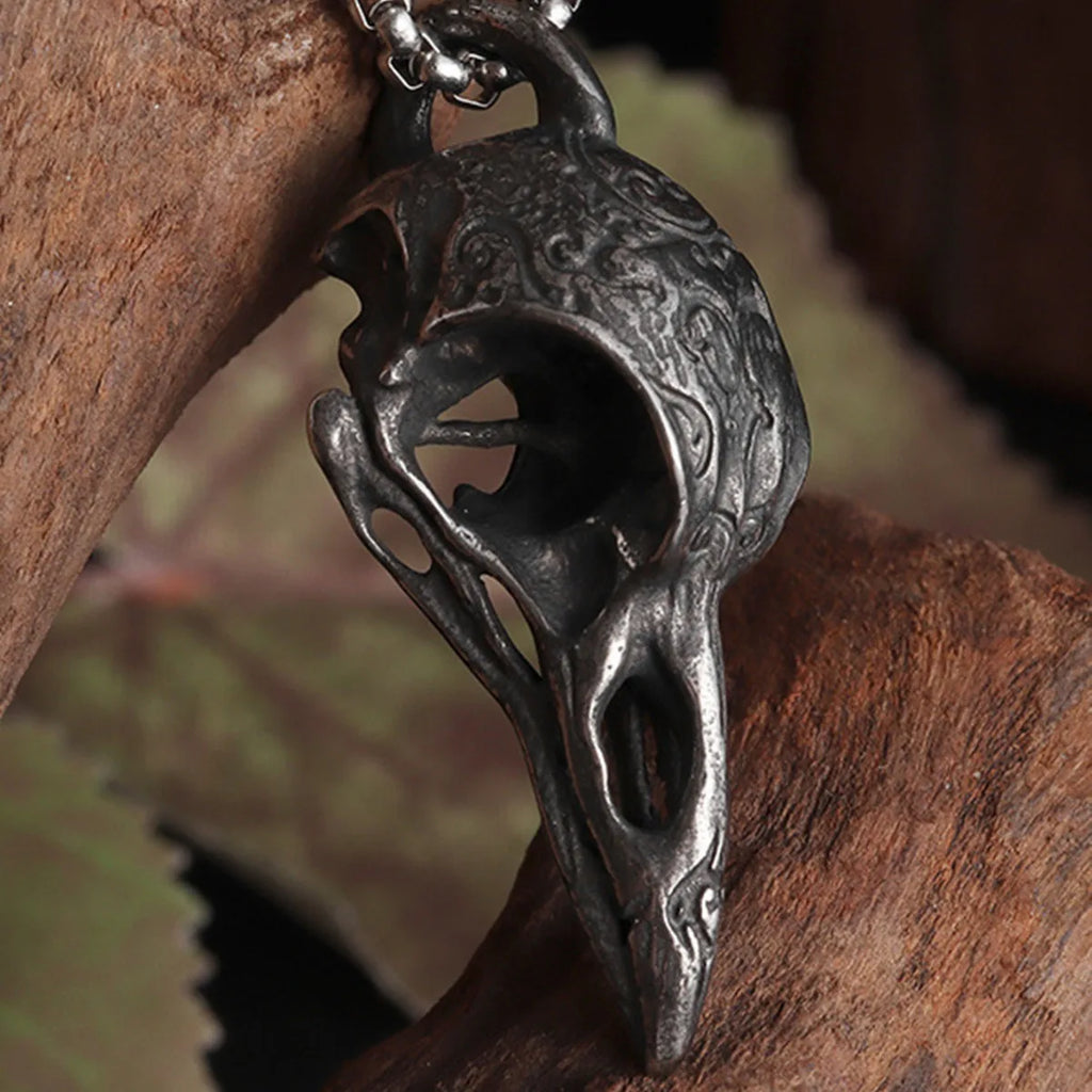Necklace with Raven Pendant