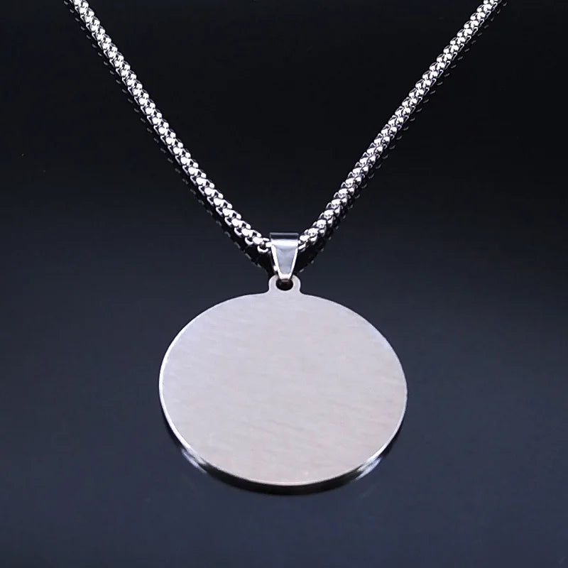 Necklace with Metatron Cube Pendant for Men or Women