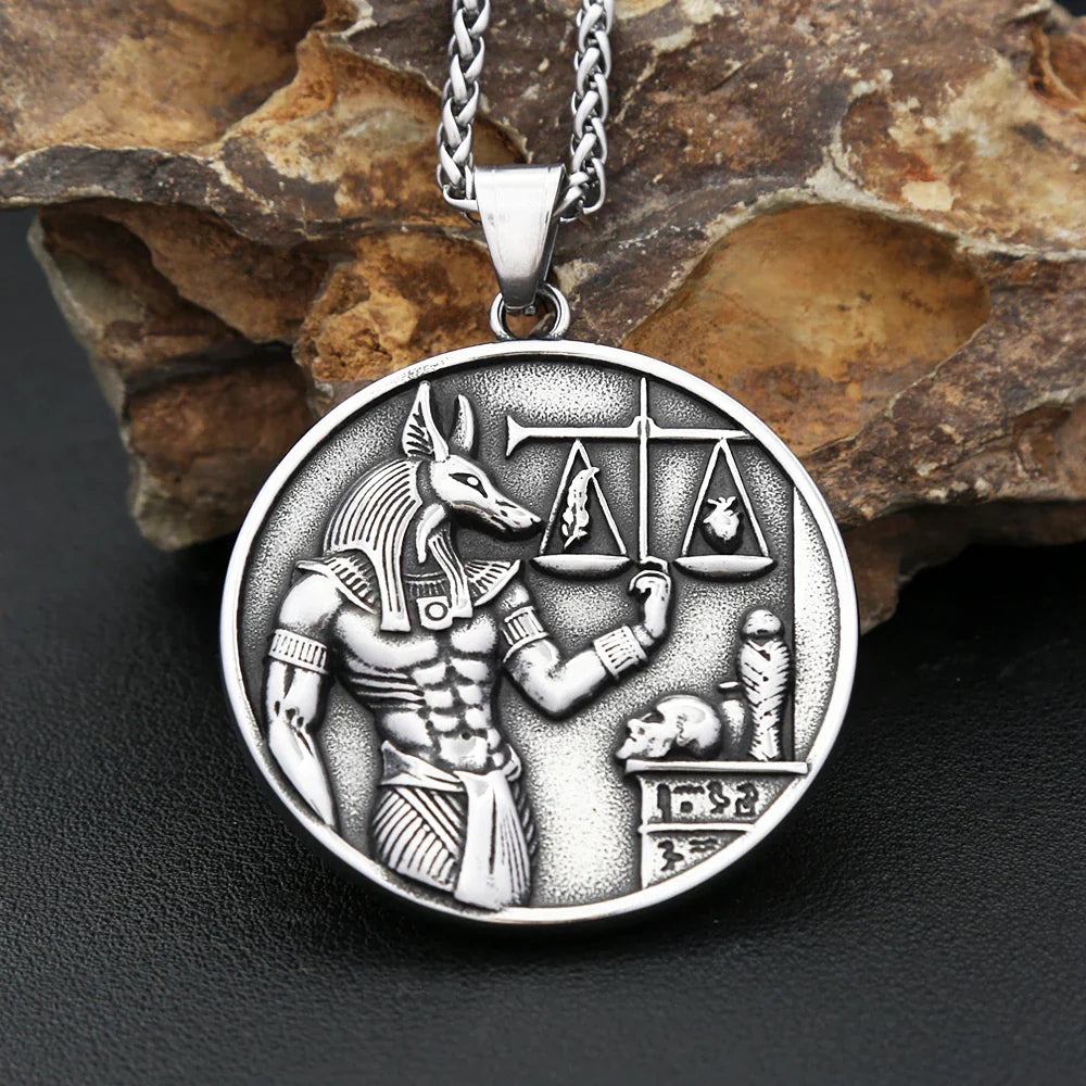 Necklace with Anubis Pendant