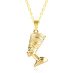 Necklace with Nefertiti Pendant gold