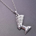 Necklace with Nefertiti Pendant silver