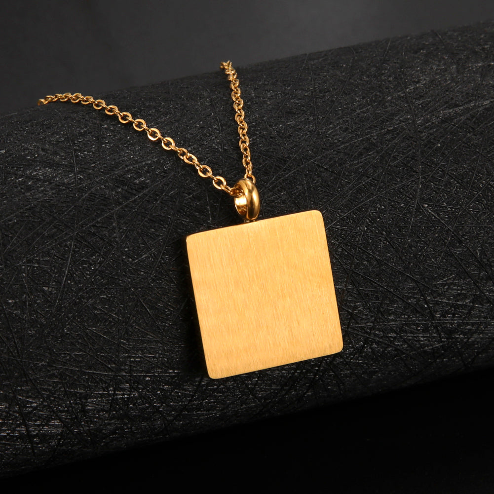 Necklace with Jewish prayer pendant in Hebrew letters Ana b'Koach