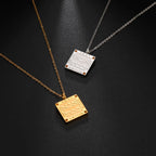 Necklace with Jewish prayer pendant in Hebrew letters Ana b'Koach