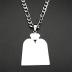 Necklace with Jewish prayer pendant, the 10 commandments of the Torah