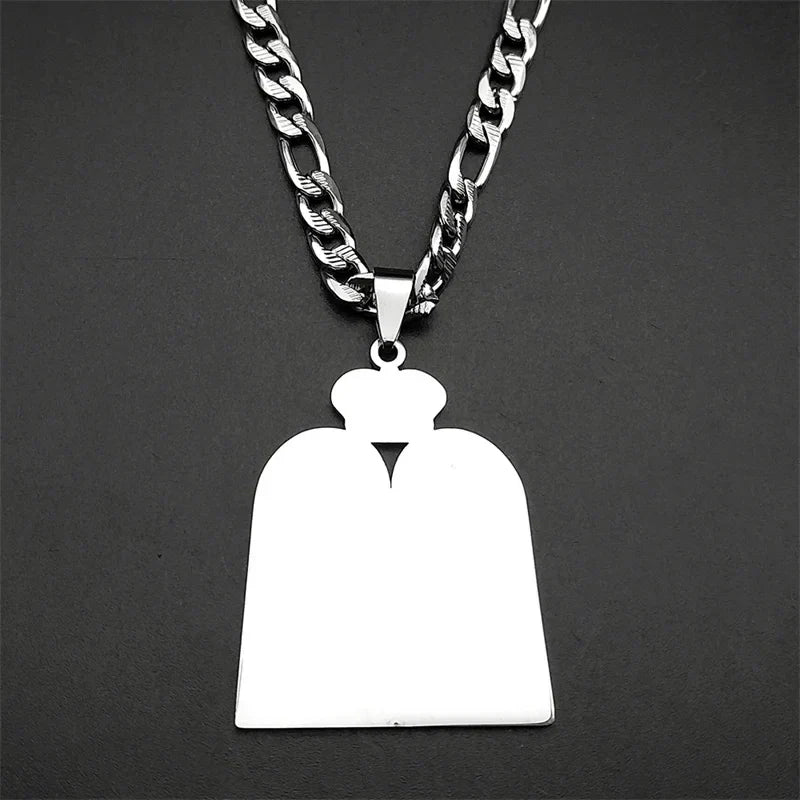 Necklace with Jewish prayer pendant, the 10 commandments of the Torah