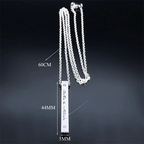 Necklace with Mezuzah protection pendant and Hebrew letters, Jewish
