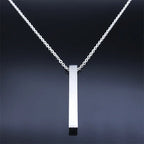 Necklace with Mezuzah protection pendant and Hebrew letters, Jewish