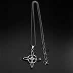 Necklace with Witch's Knot Protective Pendant