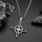 Necklace with Witch's Knot Protective Pendant