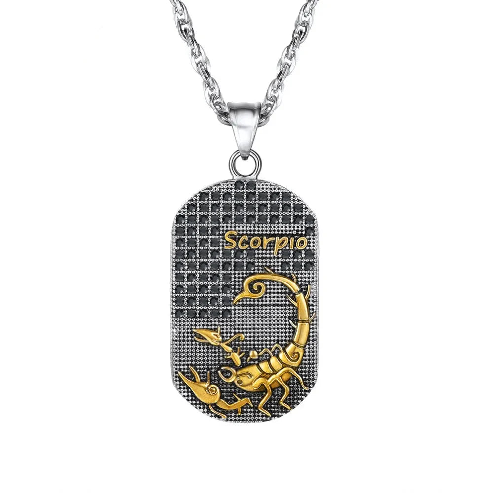 Necklace with Zodiac Sign Style Pendant