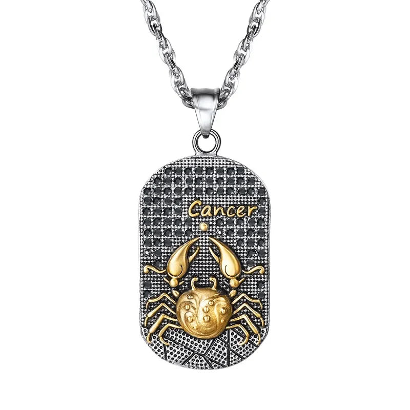 Necklace with Zodiac Sign Style Pendant