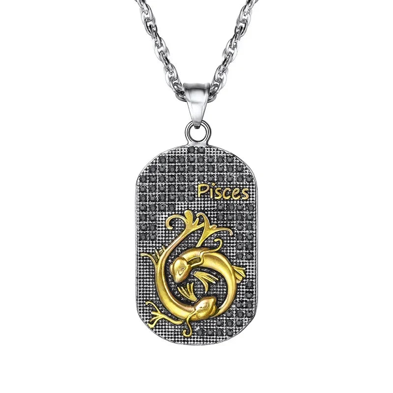 Necklace with Zodiac Sign Style Pendant