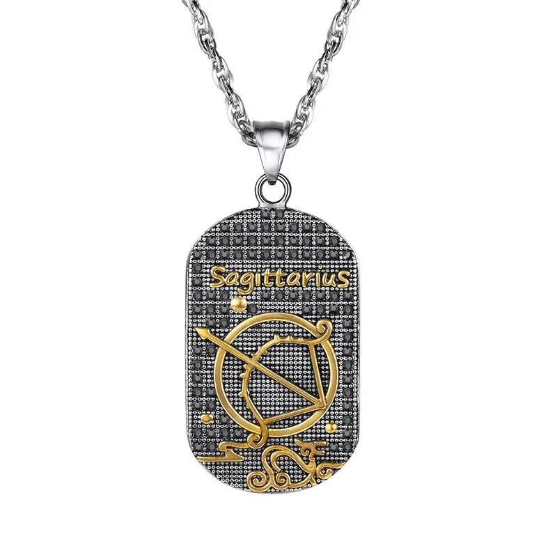 Necklace with Zodiac Sign Style Pendant