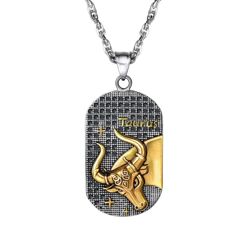 Necklace with Zodiac Sign Style Pendant