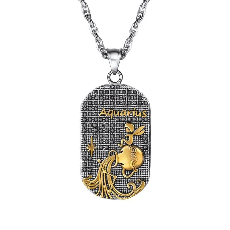 Necklace with Zodiac Sign Style Pendant