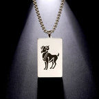Necklace with Elegant Zodiac Sign Pendant