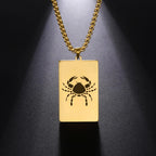Necklace with Elegant Zodiac Sign Pendant