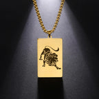 Necklace with Elegant Zodiac Sign Pendant