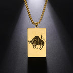 Necklace with Elegant Zodiac Sign Pendant