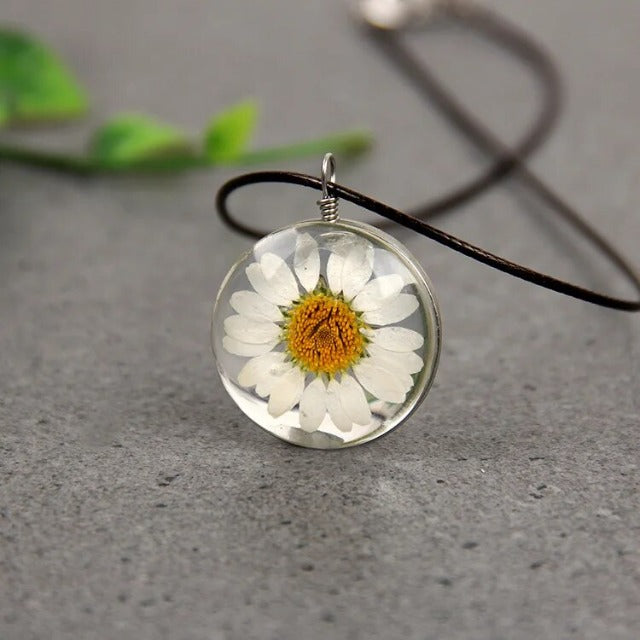 Necklace with Blown Glass Pendant Tree of Life