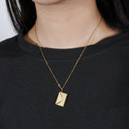 Necklace with Gold Envelope Pendant