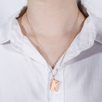 Necklace with Rose Gold Envelope Pendant