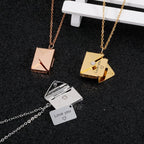 Necklace with Envelope Pendant