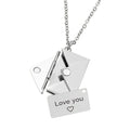 Necklace with Envelope Pendant