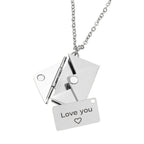 Necklace with Envelope Pendant